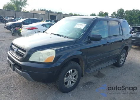 2004 Honda Pilot Exl из США, поврежденный, VIN 2HKYF18524H565219
